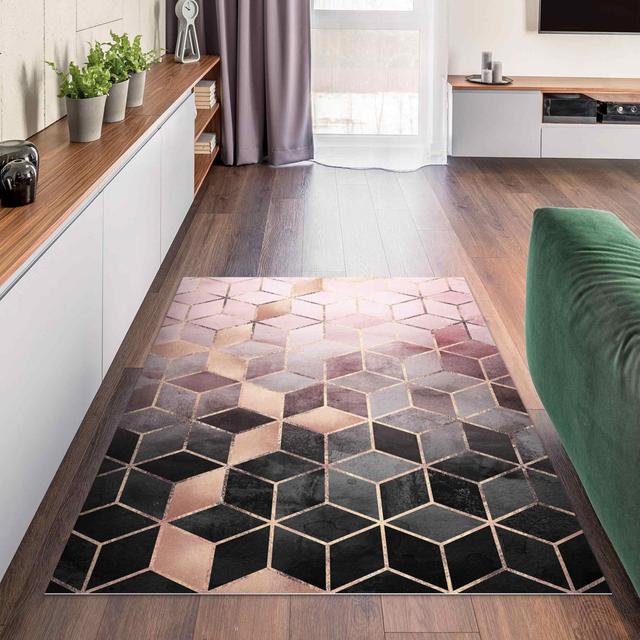 Rectangular Heet Machine Woven Vinyl Carpet Area Rug East Urban Home Rug Size: Rectangle 60 x 90cm on Productcaster.