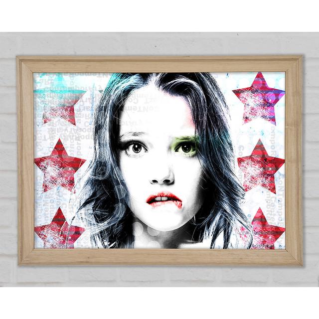 Star Girl - Einzelner Bilderrahmen Druck Rosalind Wheeler Größe: 29,7 cm H x 42 cm B x 1,5 cm T on Productcaster.