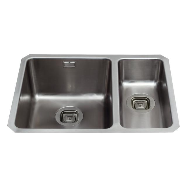 1.5 Inset Kitchen Sink CDA Drainer Position: Right on Productcaster.