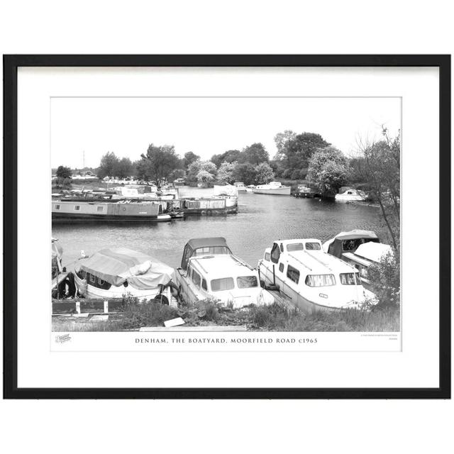 'Denham, the Boatyard, Moorfield Road C1965' by Francis Frith - Picture Frame Photograph Print on Paper The Francis Frith Collection Size: 60cm H x 80 on Productcaster.