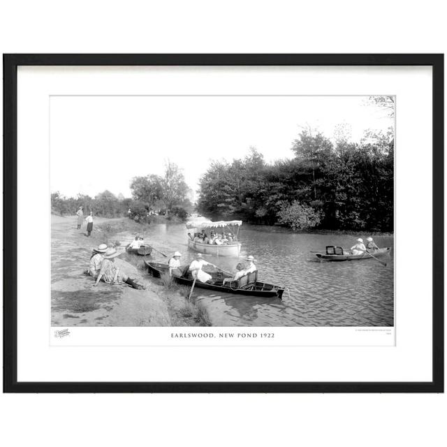 'Earlswood, New Pond 1922' by Francis Frith - Picture Frame Photograph Print on Paper The Francis Frith Collection Size: 28cm H x 36cm W x 2.3cm D on Productcaster.