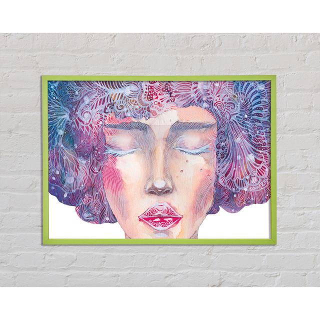 the Pretty Watercolour Face - Single Picture Frame Art Prints Ophelia & Co. Size: 21cm H x 29.7cm W x 2cm D on Productcaster.