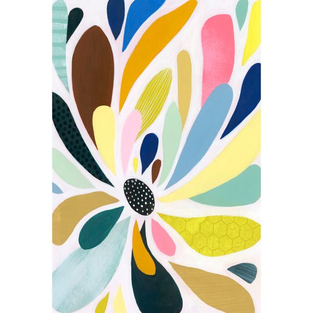 Abstract Petals II by Grace Popp - Wrapped Canvas Painting Marlow Home Co. Size: 122cm H x 81cm W on Productcaster.