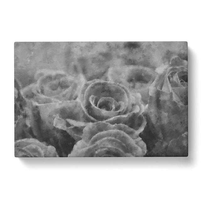 Bunch of Roses - Wrapped Canvas Graphic Art East Urban Home Size: 50cm H x 76cm W x 3cm D on Productcaster.