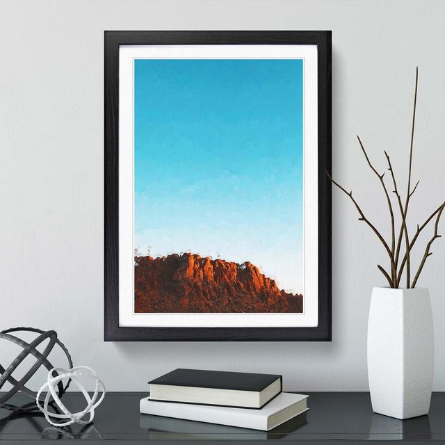 Joshua Tree National Park in Abstract - Picture Frame Graphic Art Print East Urban Home Format: Black, Size: 91cm H x 60cm W x 2cm D on Productcaster.