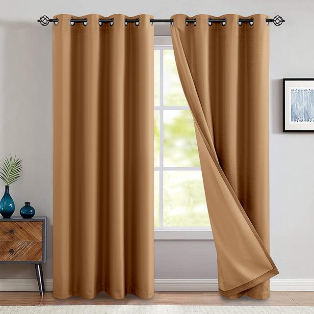 Gady Eyelet Blackout Thermal Curtain Ebern Designs Colour: Beige on Productcaster.