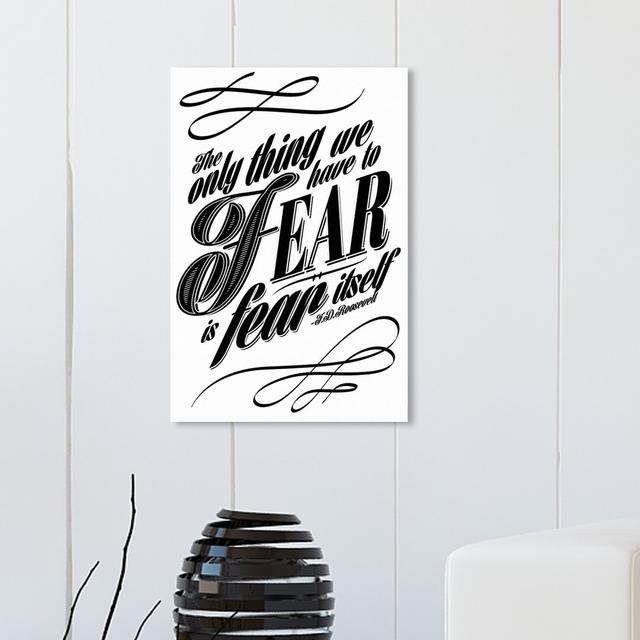 The Fear - Wrapped Canvas Print East Urban Home Size: 91.4 cm H x 61 cm W on Productcaster.