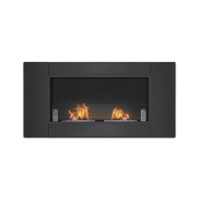 Hjorring 110Cm W Surface Wall Mounted Bio Ethanol Fire Symple Stuff on Productcaster.