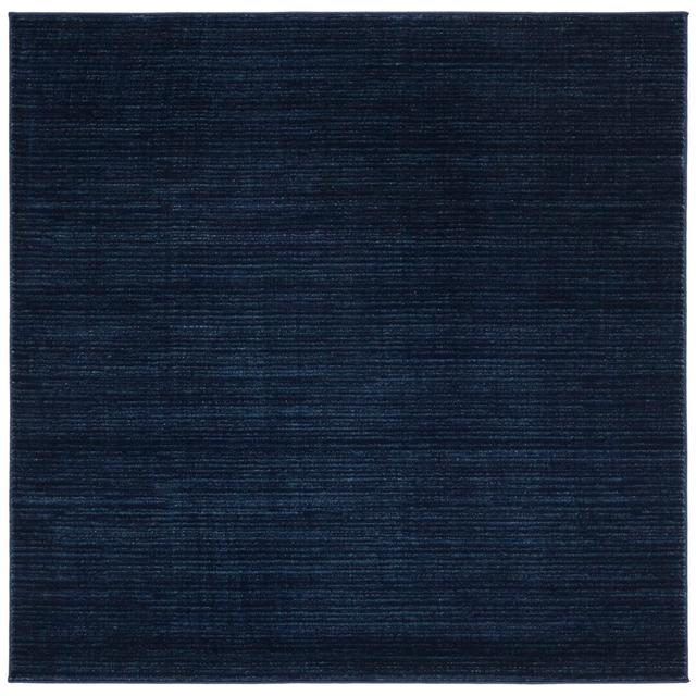 Doylestown Solid Colour Machine Woven Black Area Rug Mercury Row Rug Size: Square 122cm on Productcaster.