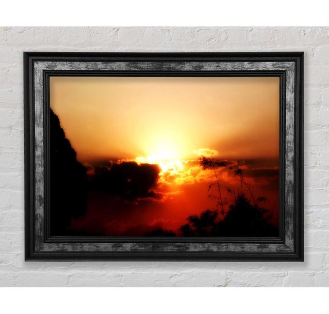 Sunset Clouds - Single Picture Frame Art Prints Bright Star Size: 42cm H x 59.7cm W x 8cm D on Productcaster.