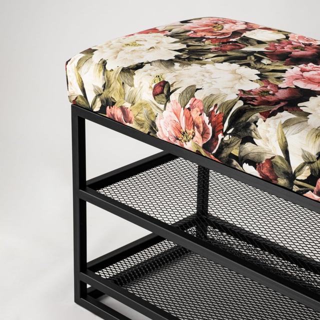 MacCormack Upholstered Storage Bench Rosalind Wheeler Size: H50 x W90 x D35cm on Productcaster.