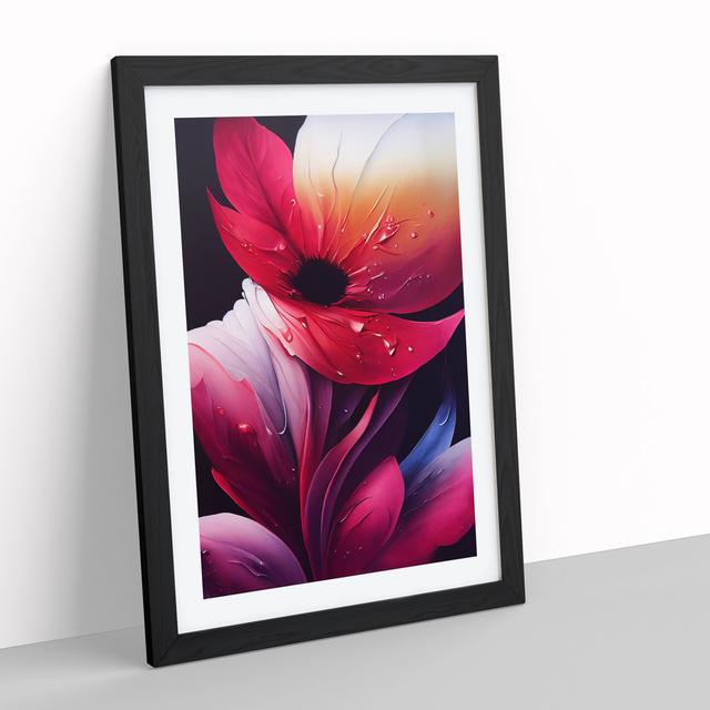 An Endearing Flower - Picture Frame Graphic Art Marlow Home Co. Frame Colour: Black, Size: 64cm H x 46cm W x 2cm D on Productcaster.