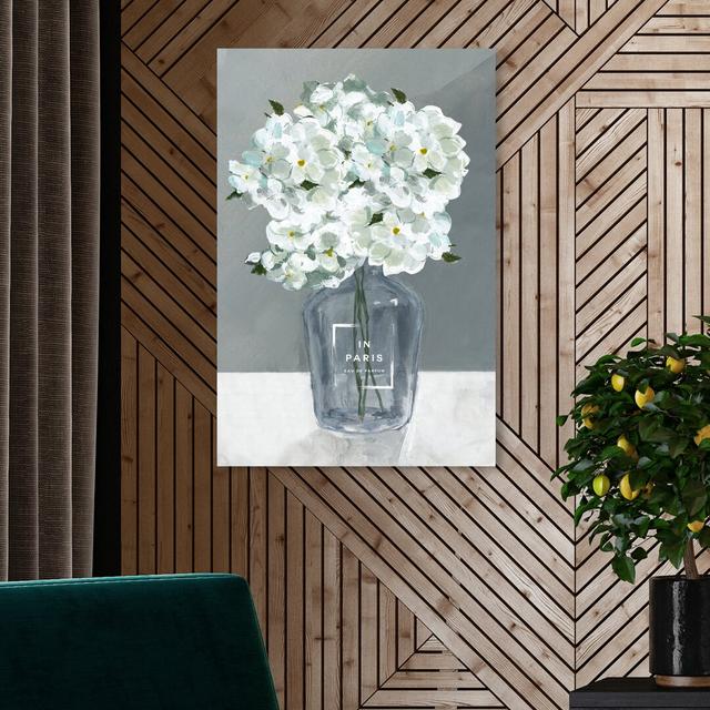 'White Hydrangeas' Painting on Wrapped Canvas East Urban Home Size: 76.2 cm H x 50.8 cm W on Productcaster.