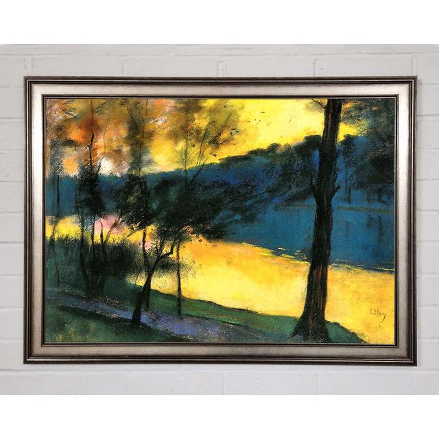 Lesser Ury Landscape by Lesser Ury - Single Picture Frame Art Prints Ophelia & Co. Format: Gunmetal Framed Paper, Size: 21cm H x 29.7cm W x 1.5cm D on Productcaster.