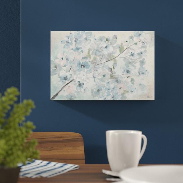 Blue Blossoms II by Tre Sorelle Studio - Wrapped Canvas Graphic Art Print East Urban Home Size: 152.4cm H x 101.6cm W on Productcaster.