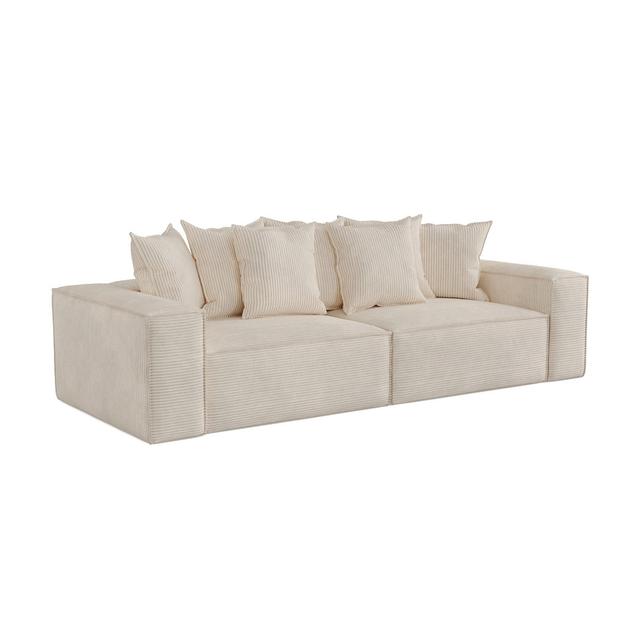 5-Sitzer Sofa Asmat Brayden Studio Polsterfarbe: Beige on Productcaster.