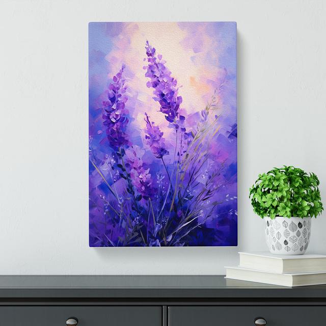 Lavender Flower Impressionism No.3 - Art Prints Lily Manor Size: 76cm H x 50cm W x 3cm D on Productcaster.