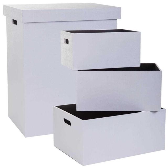 Manufactured Wood 4 Piece Box Set Rebrilliant on Productcaster.