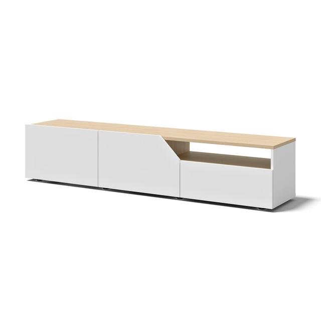 TV Stand for TVs up to 65" Temahome Colour: Light Oak / White on Productcaster.