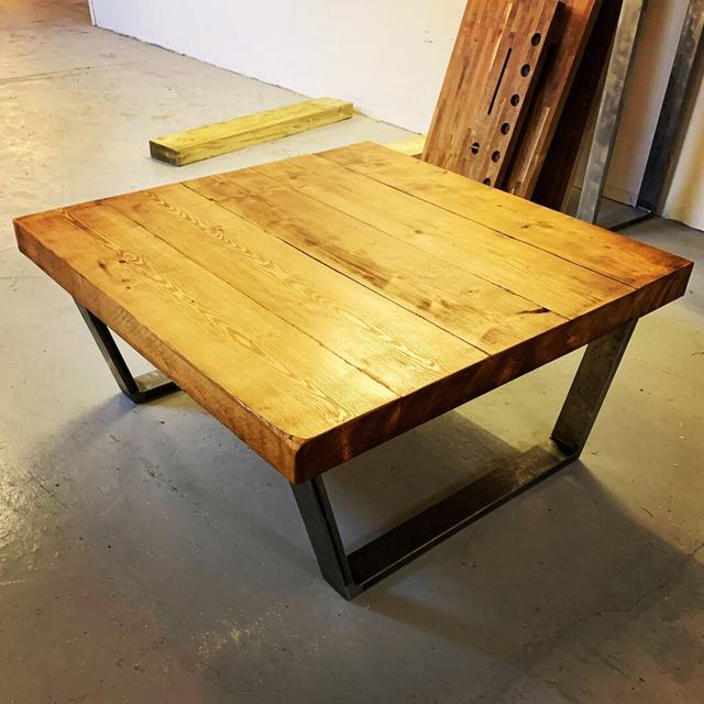 Williston Sled Coffee Table TRL Handmade Furniture Size: 40 x 100 x 80 on Productcaster.