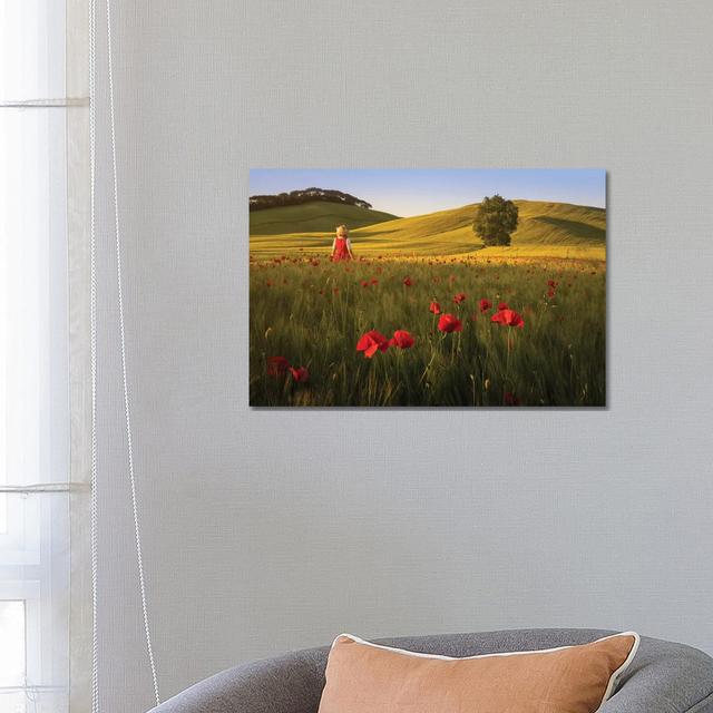 Spring In Tuscany XII by - Wrapped Canvas Photograph Latitude Run Size: 45.72cm H x 66.04cm W x 3.81cm D on Productcaster.