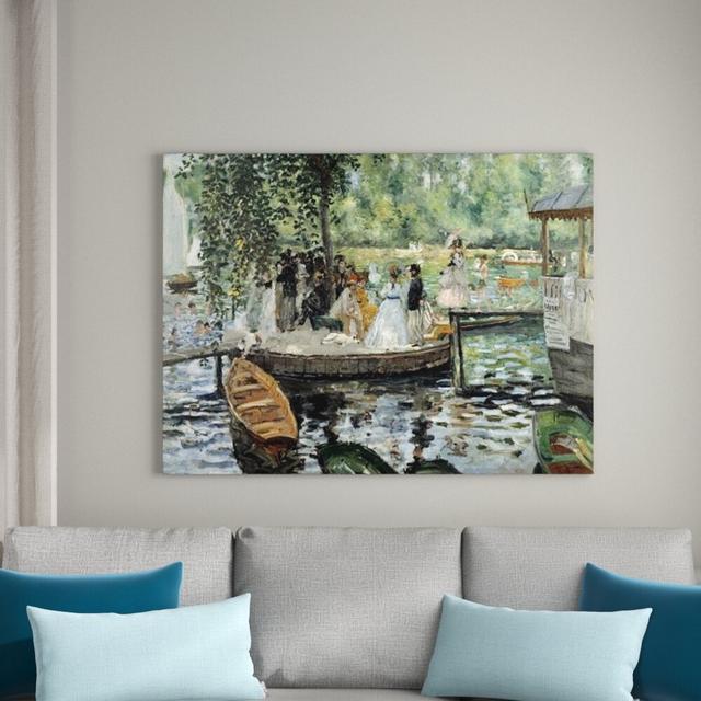 'La Grenouillere' by Pierre-Auguste Renoir Painting Print Astoria Grand Size: 90cm H x 120cm W x 1.8cm D on Productcaster.