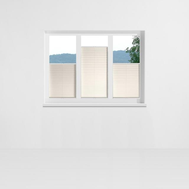 Affoux Pleated Blind Symple Stuff Colour: Natural white, Size: 60cm x 130cm on Productcaster.