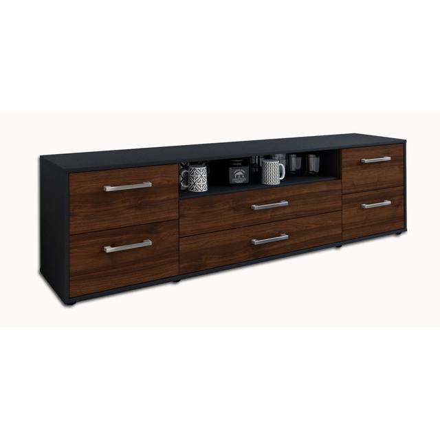 Barranco TV Stand for TVs up to 60 Brayden Studio Colour: Walnut/Anthracite on Productcaster.