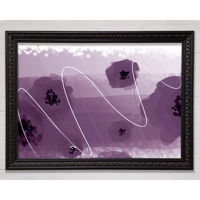 Poppy Heads Lilac Framed Print Bright Star Size: 59.7cm H x 84.1cm W on Productcaster.