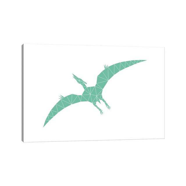 Geometric Dino Pterodactylus by Nouveau Prints - Wrapped Canvas Gallery-Wrapped Canvas Giclée ClassicLiving Size: 30.48cm H x 45.72cm W x 1.91cm D on Productcaster.