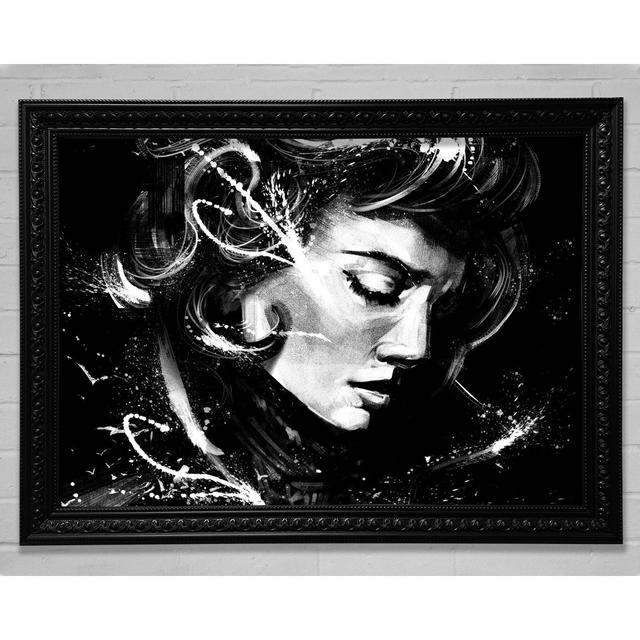 In The Dark Looking Down Woman - Print Ophelia & Co. Size: 42cm H x 59.7cm W x 3cm D on Productcaster.