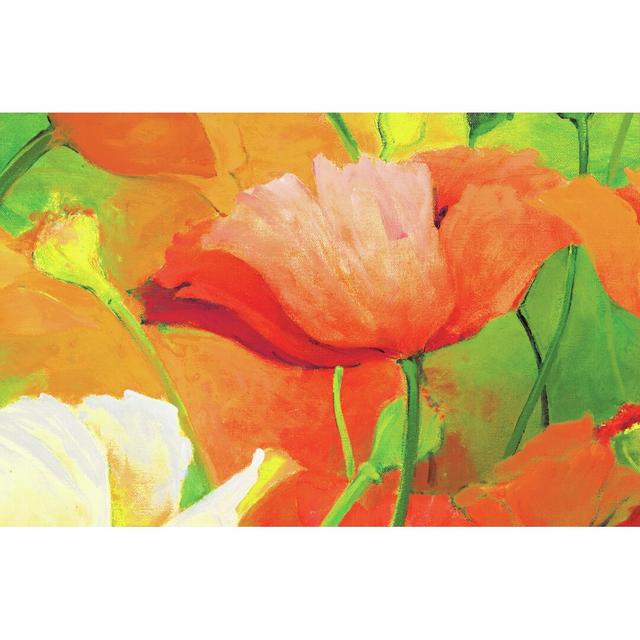 Bright Tulips - Wrapped Canvas Art Prints Rosalind Wheeler Size: 81cm H x 122cm W on Productcaster.