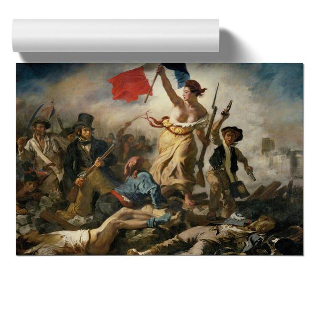 Liberty Leading the People by Eugene Delacroix - Unframed Painting East Urban Home Size: 21cm H x 30cm W x 0.1cm D on Productcaster.