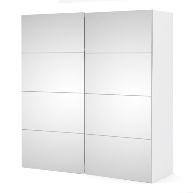 Clodfelter 2 Door Sliding Wardrobe Brayden Studio Interior Option: Premium, Colour: White on Productcaster.