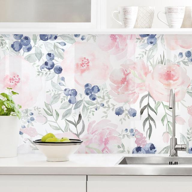 Nolan 80 x 400cm PVC Tile in Pink/Blue/White Rosalind Wheeler on Productcaster.