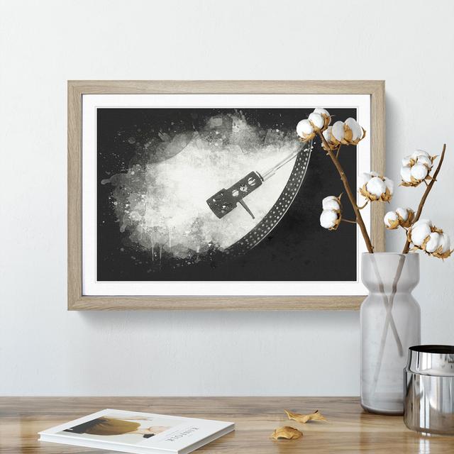 Needle of the Turntable - Picture Frame Graphic Art Print East Urban Home Size: 45cm H x 63cm W x 2cm D, Frame Option: Oak Framed on Productcaster.