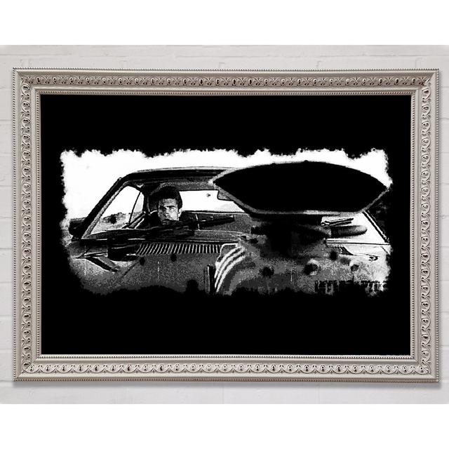 Mad Max Car B N W - Single Picture Frame Art Prints Rosalind Wheeler Size: 21cm H x 29.7cm W x 3cm D on Productcaster.