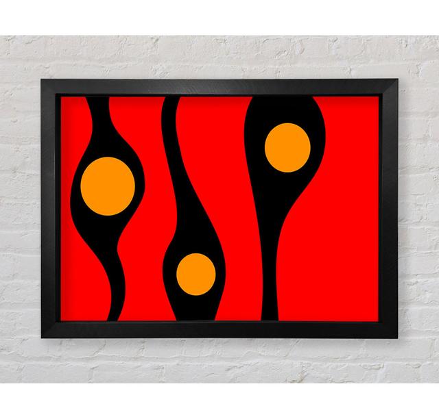 Red Fish Ocean Framed Print Ivy Bronx Format: Black Framed Paper, Size: 100cm H x 141.4cm W x 3.4cm D on Productcaster.