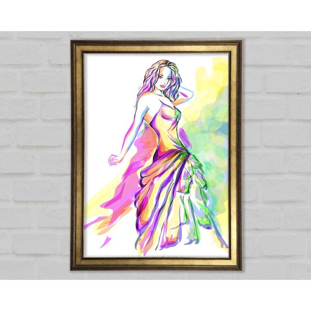 You Will Go To The Ball - Print Mercer41 Size: 118.9cm H x 84.1cm W x 1.5cm D, Format: Gold Framed Paper on Productcaster.