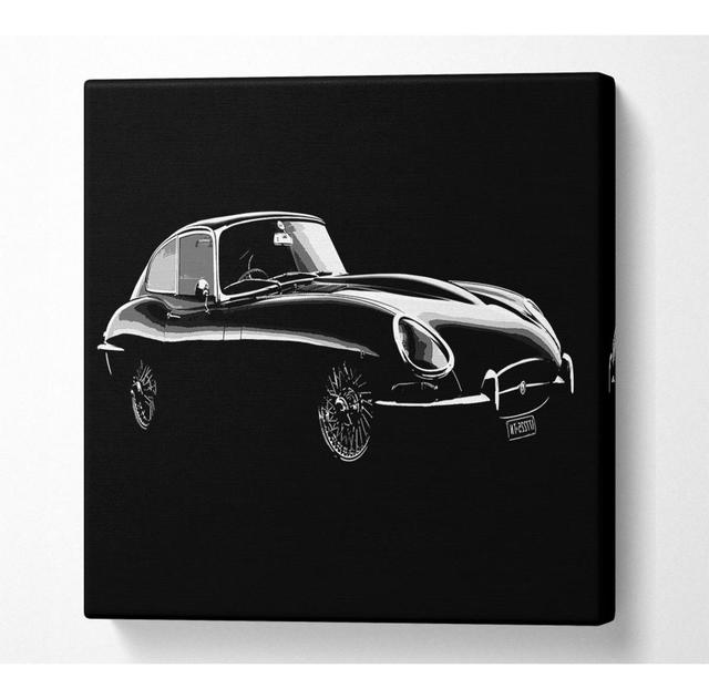 Adkinson E-Type Jaguar - Wrapped Canvas Art Prints Latitude Run Size: 81.3cm H x 81.3cm W x 10cm D on Productcaster.