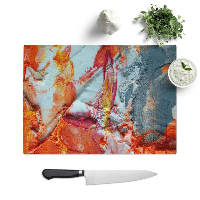 Tempered Glass Art Painting Vol.319 Chopping Board East Urban Home Size: 28.5 cm W x 20 cm L on Productcaster.