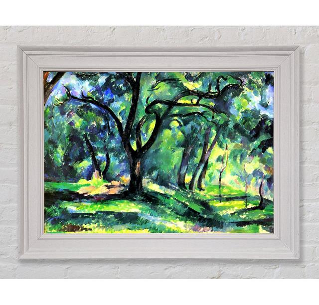 Cezanne In The Woods Framed Print Rosalind Wheeler Size: 59.7cm H x 84.1cm W x 8cm D, Format: White Framed Paper on Productcaster.