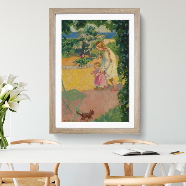 First Steps by Maurice Denis - Picture Frame Painting East Urban Home Size: 65cm H x 48cm W x 2cm D, Frame Option: Oak Framed on Productcaster.