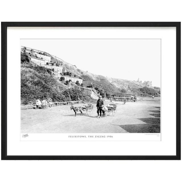 'Felixstowe, the Zigzag 1906' by Francis Frith - Picture Frame Photograph Print on Paper The Francis Frith Collection Size: 60cm H x 80cm W x 2.3cm D on Productcaster.