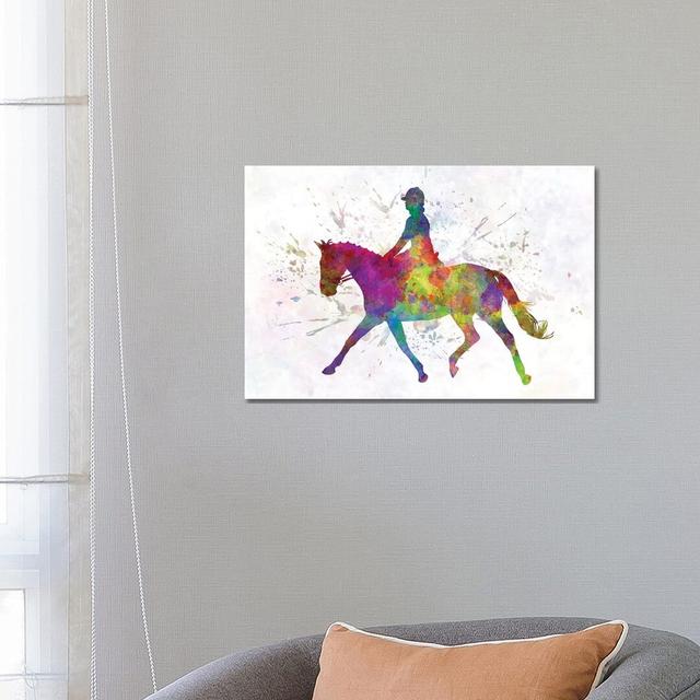 Horse Show V by Paul Rommer - Wrapped Canvas Painting Brayden Studio Size: 45.72cm H x 66.04cm W x 3.81cm D on Productcaster.