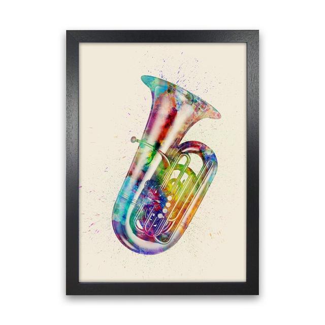 Tuba by Michael Tompsett - Print Ebern Designs Size: 63cm H x 46cm W x 3cm D, Format: Black Framed on Productcaster.