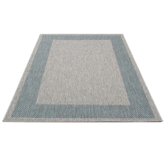 Decoste Flatweave Grey/Blue Rug Hashtag Home Rug Size: Rectangle 160 x 230cm on Productcaster.