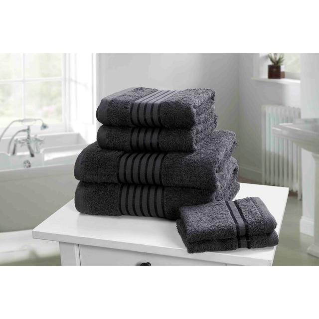 Asao Terrycloth Bath Towels - Set of 6 Symple Stuff Colour: Grey on Productcaster.