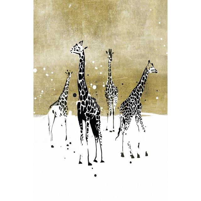 Spotted Giraffe I by Annie Warren - Wrapped Canvas Painting Gracie Oaks Size: 46cm H x 30cm W x 3.8cm D on Productcaster.