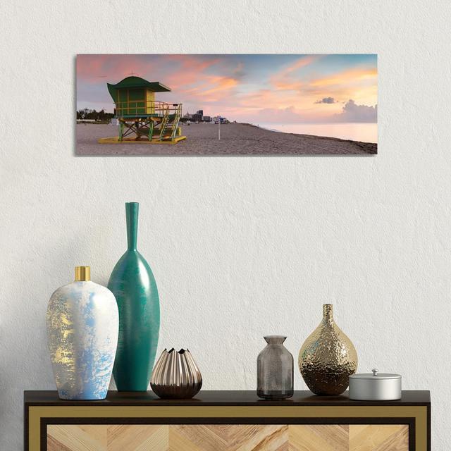 Miami Beach Sunrise, TEO809 Highland Dunes Size: 30.48cm H x 91.44cm W x 3.81cm D on Productcaster.